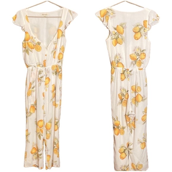 For Love And Lemons Pants - EUC For Love & Lemons Limonada Onesie jumpsuit romper Summer whimsical size XS